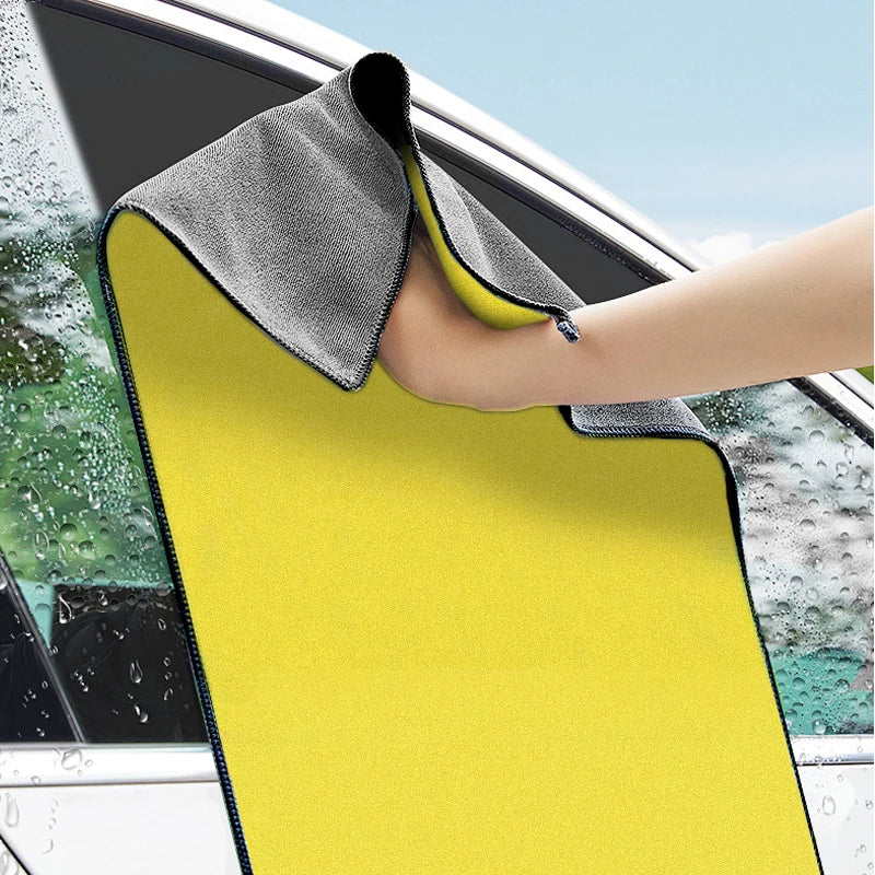 Mikrofaser Auto-Handtuch 160×60 cm – 400GSM, beidseitig saugstark